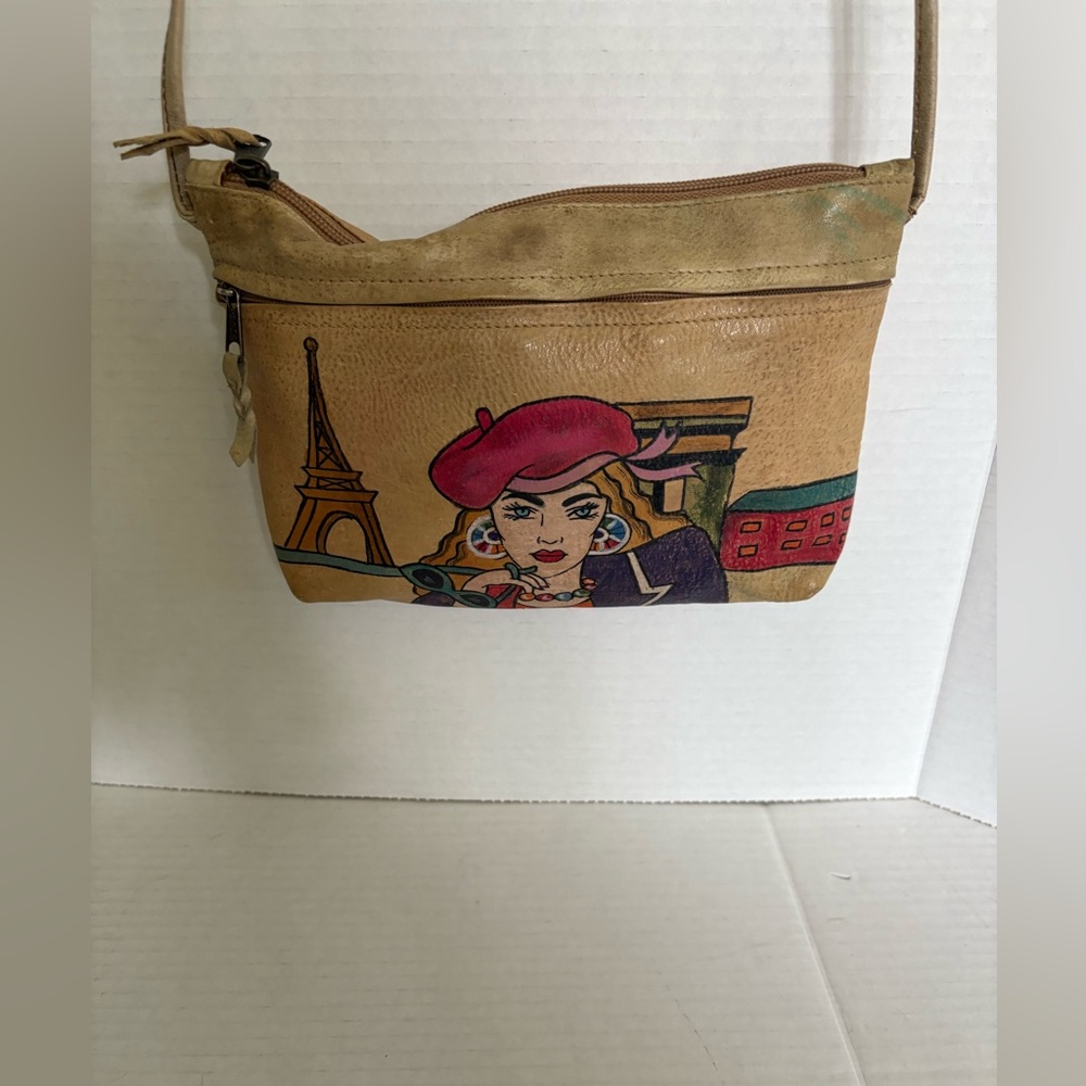 Vintage Emily Ann hand painted shoulder bag